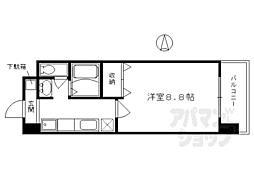 ハウスセゾン四条通 1Kの間取図画像