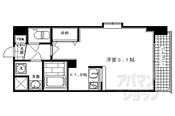 プレサンス京都五条大橋レジェンド 1Kの間取図画像