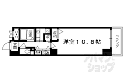 ビレイユ真英河原町 1Kの間取図画像