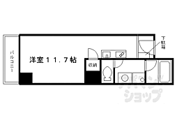 グランレブリー寺町松原 ワンルームの間取図画像