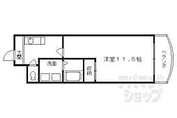 木屋町ビル 1Kの間取図画像