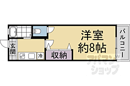 コーポシロー 1Kの間取図画像