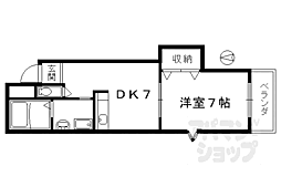 ビュープラザ 1DKの間取図画像