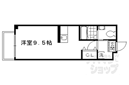 KyotoHouse西洞院 ワンルームの間取図画像