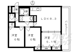 エルソレイユ 3LDKの間取図画像