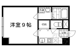 エテルノポッソ 1Kの間取図画像
