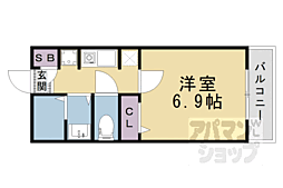 四条敷島ビル 1Kの間取図画像