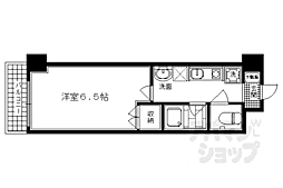 ボンネール葵 1Kの間取図画像