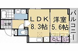 京都市営烏丸線 北大路駅 徒歩24分 1階/-