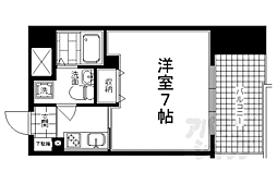 ベラジオ四条烏丸 1Kの間取図画像