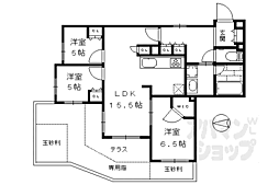 プレージア京都聖護院ノ邸 3LDKの間取図画像