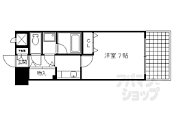 ライオンズマンション四条堀川 1Kの間取図画像