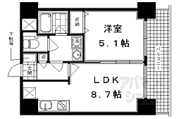 アーバネックス室町 1LDKの間取図画像