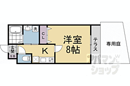 グランディール円町 1Kの間取図画像