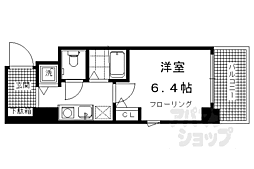 プレサンス京都烏丸御池2 1Kの間取図画像