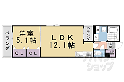 Do・Dream杉屋町 1LDKの間取図画像