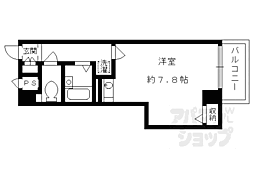 プレサンス京都清水 ワンルームの間取図画像