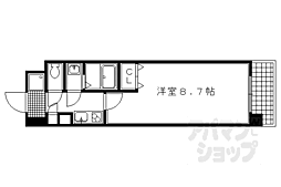 サンシティ烏丸高辻 1Kの間取図画像
