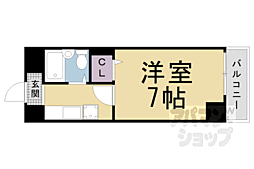 サンステージ21 1Kの間取図画像