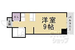 サンステージ21 ワンルームの間取図画像