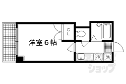 ヴァインオークファイン 1Kの間取図画像