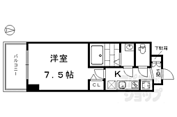 masterycourt 1Kの間取図画像