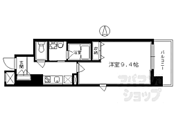 アスヴェル京都市役所前3 1Kの間取図画像