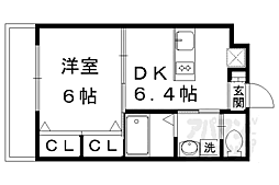 アイシス 1DKの間取図画像