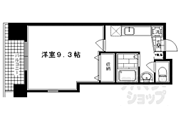 ハウスセゾン御所南 1Kの間取図画像