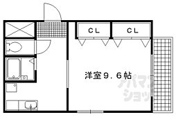 ドマーレ府庁前 1Kの間取図画像