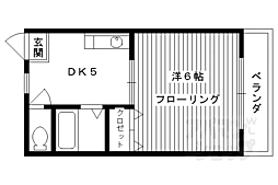 プチメゾンKT 1DKの間取図画像