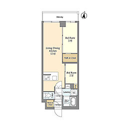 間取図画像 2LDK