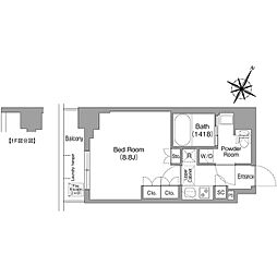 コンフォリア・リヴ新中野ＳＯＵＴＨ 6階1Kの間取り