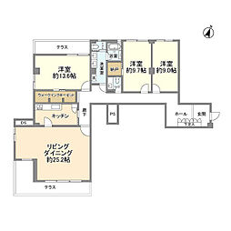 間取図画像 3LDK