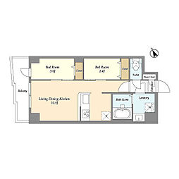 間取図画像 2LDK