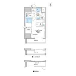スタイリオ蒲田WEST 1LDKの間取図画像