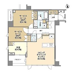 横浜市港北区日吉2丁目マンション 1SLDKの間取図画像