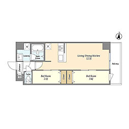 間取図画像 2LDK