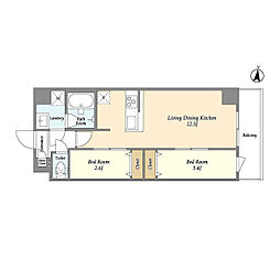 間取図画像 2LDK