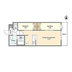 間取図画像 2LDK