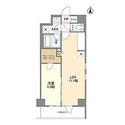L・BASE押上South 1LDKの間取図画像