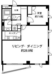 H&M南青山イースト 1LDKの間取図画像