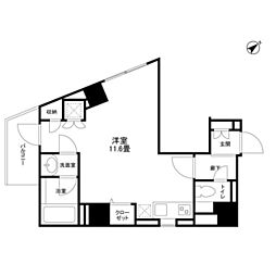 季美東大井 ワンルームの間取図画像