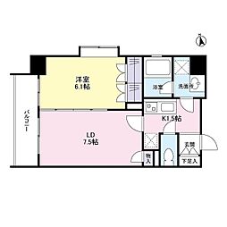 リバーレ池袋 1LDKの間取図画像