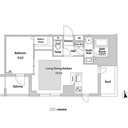 BLESS西巣鴨 1LDKの間取図画像
