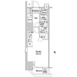 COMFORIA蒲田 ワンルームの間取図画像