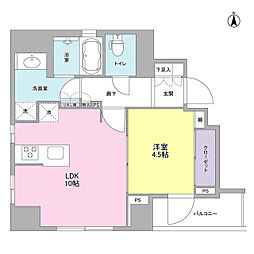 LUCULIACOURT 1LDKの間取図画像