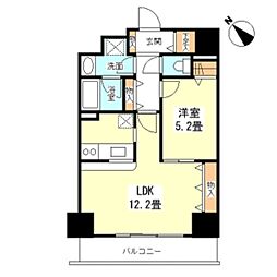 TKフラッツ渋谷 1LDKの間取図画像