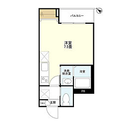 WELLSQUARE下丸子SOUTH ワンルームの間取図画像