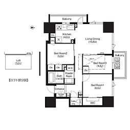 COMFORIA大宮 3LDKの間取図画像